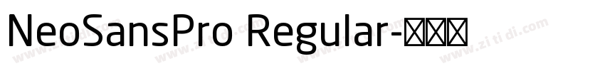 NeoSansPro Regular字体转换